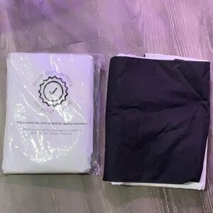 Queen Size Pleated Bed Skirt Tailored Drop Dust Ruffle Bedskirt Black